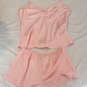 Apostrophe Soft Pink 2 piece Lingerie Chemise Small